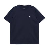 杰克·琼斯（JACK&JONES）25年男装T恤男夏季T恤舒适男士短袖凉感多色上衣纯色水洗不易走形 海军蓝E38 8月8日 M 175