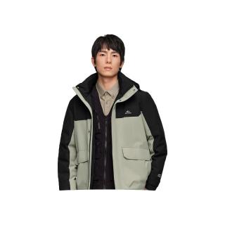 海澜之家 羽绒服男冬季运动连帽三防石墨烯蓄热外套男冬季 绿灰镶拼9G L 175/92A 推荐69