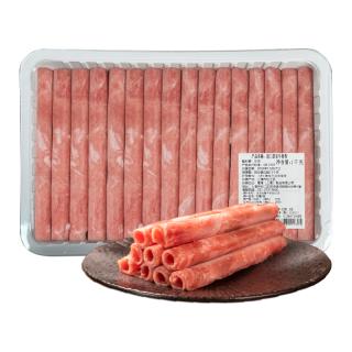 东方港湾 进口原切牛肉卷净重2斤牛肉肥牛卷肉片火锅食材烧烤肉食材1kg