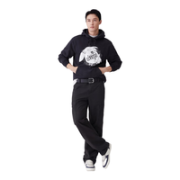 Levi's李维斯男士美式宽松直筒简约慵懒随性纯棉工装风伞兵休闲裤 黑色 30 (32)