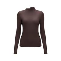 蕉内热皮501+女士保暖内衣氨基酸秋衣防寒内搭肌底衣打底衫24秋冬 【高领】松露棕 L