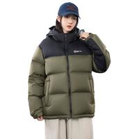 鸭鸭羽绒服 YAYA鸭鸭【255g充绒】羽绒服男短款加厚2024冬季时尚面包服保暖外套HG 橄榄绿 M