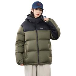 鸭鸭羽绒服 男短款加厚2024冬季时尚面包服保暖外套HG 秋叶黄 L