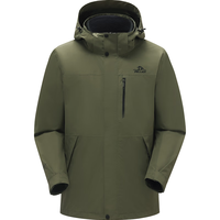 PELLIOT 伯希和 山野 男子三合一硬壳冲锋衣 11340105 青松绿 XL