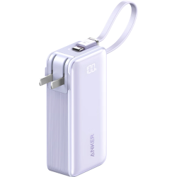 Anker 30W快充 充电宝 数据线 充电器  丁香紫 10000mAh