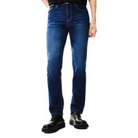 网易严选男式牛仔裤基础修身直筒裤长裤亲肤舒适透气春夏四季可 牛仔中蓝-春夏轻薄款 34（XL）