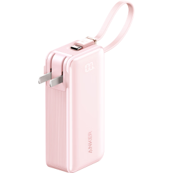 Anker 30W快充 充电宝 数据线 充电器  樱花粉 10000mAh赠安可苹果快充数据线和安可35w安心充