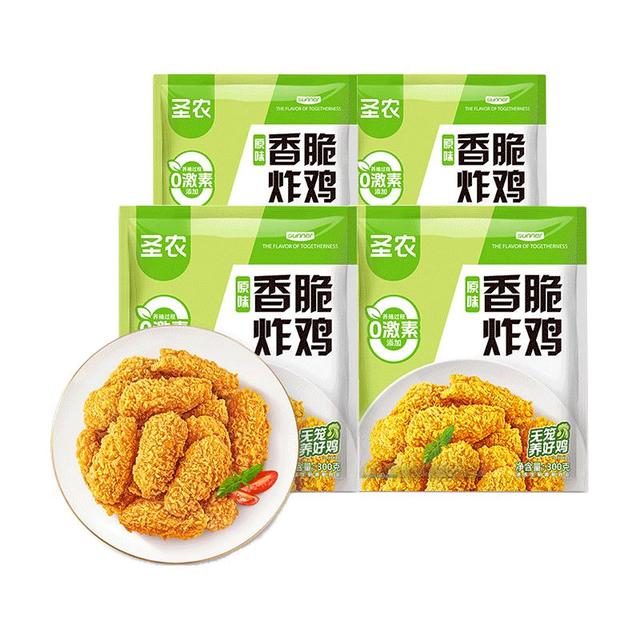 券后7.9元/包：圣农 香脆炸鸡 300g*4包