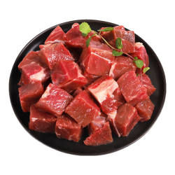 科尔沁 国产原切牛肉块2斤 炖煮红烧食材 生鲜牛肉