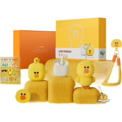 漫步者 Zero Air 半入耳式真无线动圈蓝牙耳机 LINE FRIENDS联名礼盒 布朗熊