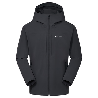 MONTANE盟泰恩CIMA HOODIE四向弹防风软壳衣 高弹耐磨抗撕裂透湿轻暖外套 DARK GREY 深灰色（男款） L