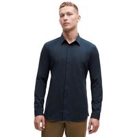 lululemon丨New Venture 男士修身剪裁长袖衬衫 速干芯吸 LM3CYES 海军蓝 M