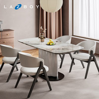 LAZBOY乐至宝大理石餐桌长方形轻奢风吃饭桌子家用PTLZ5002T 椅子*1