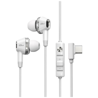 漫步者 双擎 Type-c 双动圈 HiFi 白色 有线耳机