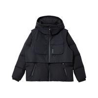 杰克·琼斯(JACK&JONES)秋冬季男士保暖外羽绒服合集 224412040纯黑色 S 170