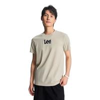 李 Lee春夏季简约舒适字母印花Logo男女款日常休闲短袖T恤POLO衫合集 浅青灰色 S