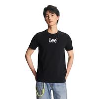 李 Lee春夏季简约舒适字母印花Logo男女款日常休闲短袖T恤POLO衫合集 黑色1 S