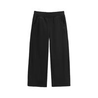 Gap男装2025秋季logo刺绣抓绒宽松弯刀裤休闲长裤卫裤786699 黑色 3XL (185/96A)亚洲尺码