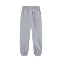 李宁 LI-NING童装儿童运动裤子男女大童秋季亲肤透气高弹束脚速干卫裤长裤 花灰-2 (呼吸棉透气) 140