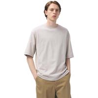 优衣库 男装/男女同款大师T AIRism宽松圆领T恤五分袖短袖475355