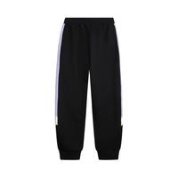 李宁 LI-NING童装童裤子女大童运动生活系列青少年束脚宽松长裤运动裤卫裤 黑色280-1（春秋款） 170