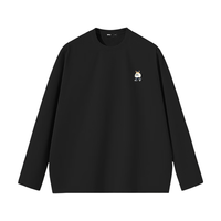 SPAO韩国同款小熊加绒加厚保暖上衣男款秋冬休闲百搭T恤SPCX25SG02LD 浅绿#SP象牙熊-刺绣车 XL