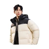 YALU/雅鹿 石墨烯 男士羽绒服+可拆卸帽 米白色 3XL