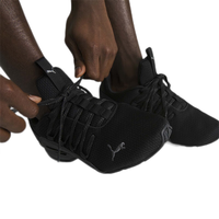 彪马（PUMA） 男女同款透气轻便入门跑步鞋 AXELION REFRESH WIDE 378935 黑色-深灰色-01 42码