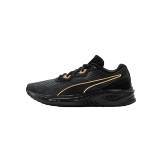 PUMA 男女同款轻便透气舒适缓震跑步鞋 PROFOAM SKY 376615 黑色-金色-11 41
