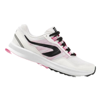 迪卡侬运动鞋跑步休闲鞋轻盈透气干爽舒适网面跳操鞋子减震支撑-2505072 雪白 37码