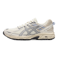 亚瑟士ASICS跑步鞋女鞋减震耐磨运动鞋 GEL-VENTURE 6 透气越野跑鞋 白色/灰色 37
