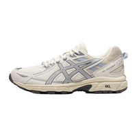 亚瑟士ASICS跑步鞋女鞋网面透气运动鞋越野跑鞋 GEL-VENTURE 6 白色/灰色 37
