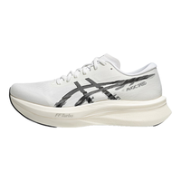 亚瑟士ASICS跑步鞋男鞋轻便舒适透气运动鞋竞速跑鞋 MAGIC SPEED 4 白色/黑色 47