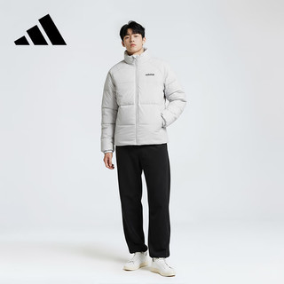 阿迪达斯 （adidas）潮流男款冬季保暖舒适羽绒服  S  灰