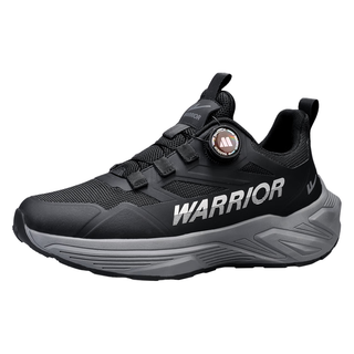 回力（Warrior）跑步鞋男士旋转纽扣男鞋耐磨运动鞋男3899灰/蓝42