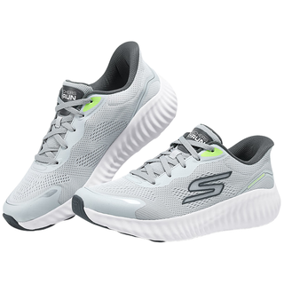 斯凯奇（Skechers）男款运动透气回弹舒适鞋220392 灰色/炭灰色/GYCC（男） 42