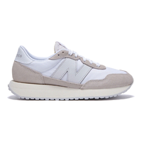 new balance 新百伦男女休闲NB板鞋厚底跑步运动鞋奶白色
