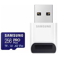三星（SAMSUNG）PRO Plus microSD存储卡200MB/s全高清4K多功能多兼容2024 PRO Plus(180MB/s)含USB读卡器 256GB