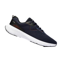 DECATHLON 迪卡侬 减震运动鞋网面透气男士跑步鞋夏季深蓝色/橘红4479734 40