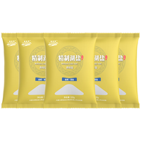 母亲湖精制湖盐不含抗结剂未加碘家用食用盐 320g*5袋