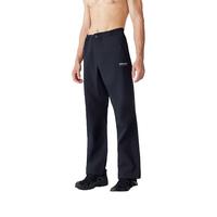 诺诗兰冲锋裤秋冬防水防风防油污长裤男女同款登山徒步休闲裤NWPEH0743S 纯黑色 165