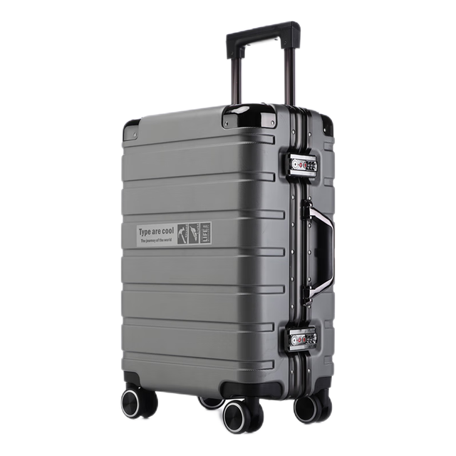 PLUS会员：旅刻 铝框行李箱拉杆箱 硬壳款 26英寸