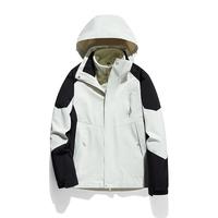 JEEP SPIRIT吉普 冲锋衣男女款三合一两件套户外保暖防风夹克外套 1818/男款白色 M