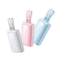 Anker 自带双线充电宝 10000mAh 自带2条TypeC双线