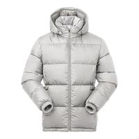 黑冰24户外650蓬鸭绒男款加厚防风保暖羽绒服D FAF8905 灰白 L