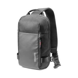 PLUS会员：tomtoc Recycled Collection系列 男士斜挎包 A54-A1D1 曜石黑 M