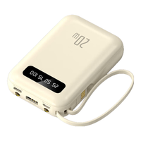 倍特源 自带线充电宝快充大容量超薄迷你快充小巧移动电源20000毫安时便携适用苹果华为OPPO小米安卓手机 米奇黄【共享四线+品质电芯】20000M 米奇黄【共享四线+品质电芯】提速1999%