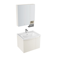 九牧（JOMOO）铝合金浴室柜陶瓷一体盆卫浴洗漱台洗手盆组合无龙头A2750 基础款 防水|便捷开放格 70cm