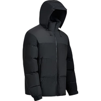 京东京造冬季运动户外羽绒服男士立领三防面包短款羽绒外套 黑色 L