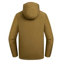 诺诗兰秋冬GORE-TEX男戈尔斯三合一硬壳冲锋衣防水保暖徒步登山服 土棕色-33E 175